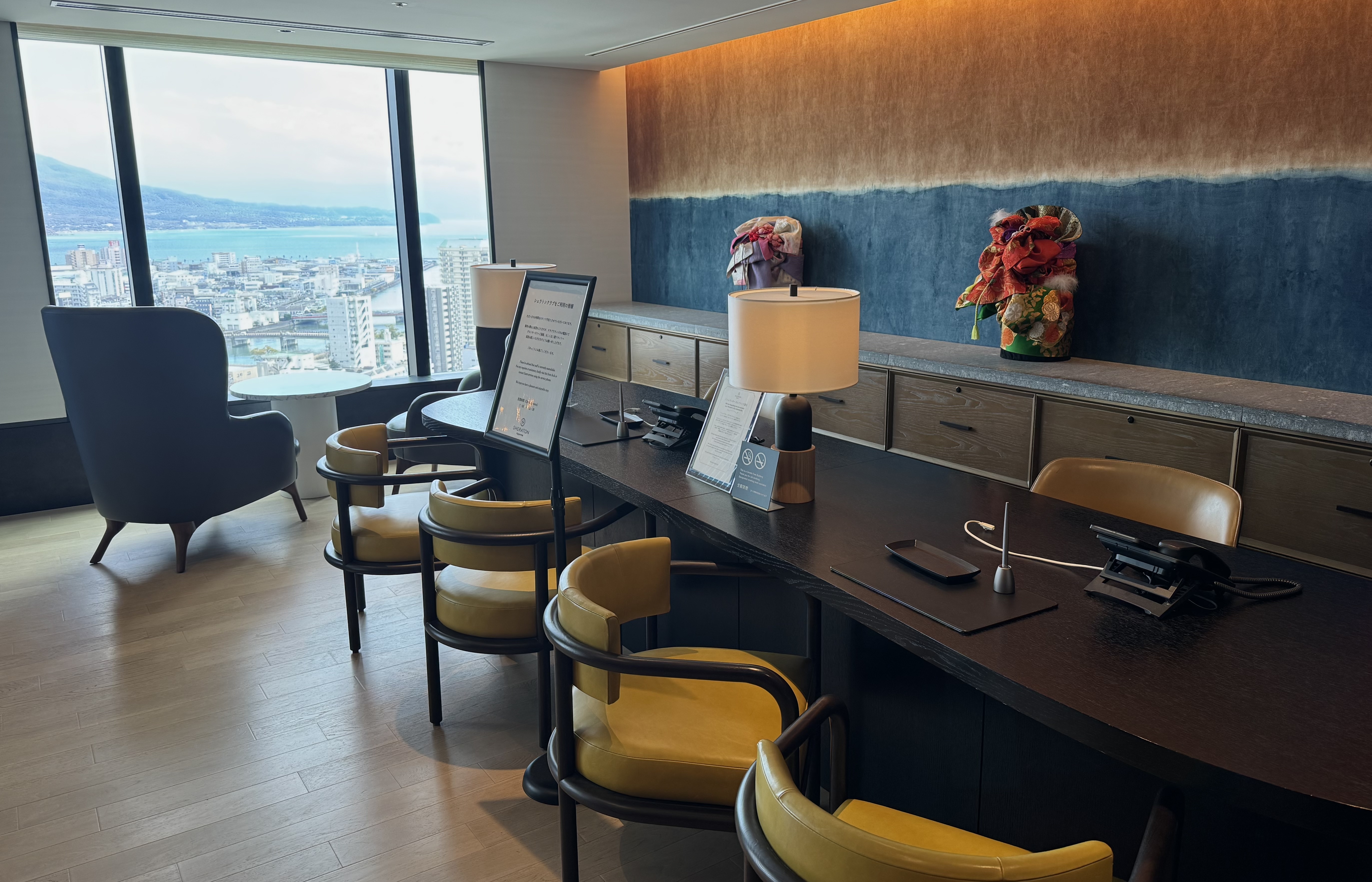reception inside the club lounge